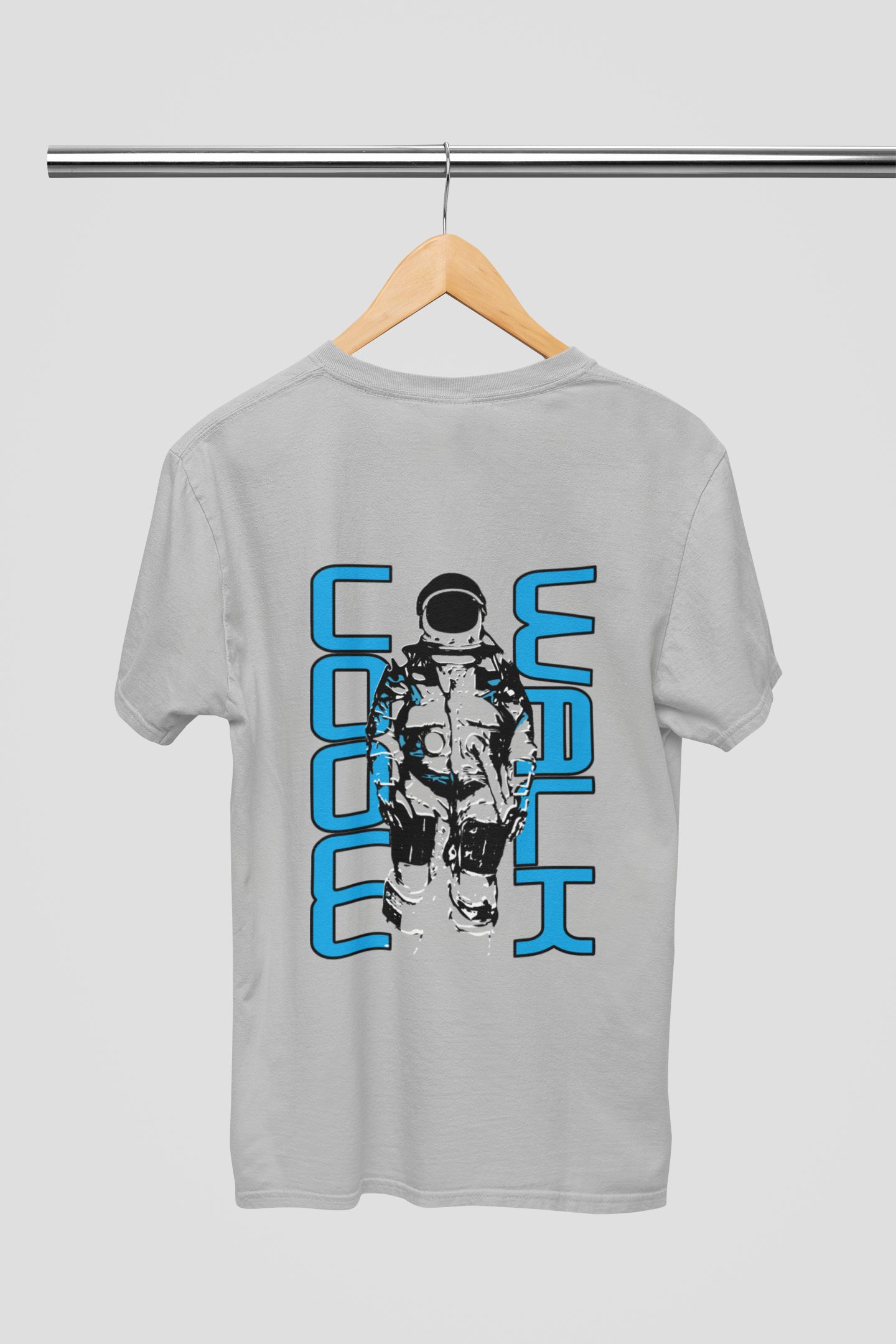 Moon Walk Men's Oversized Round Neck T-shirt