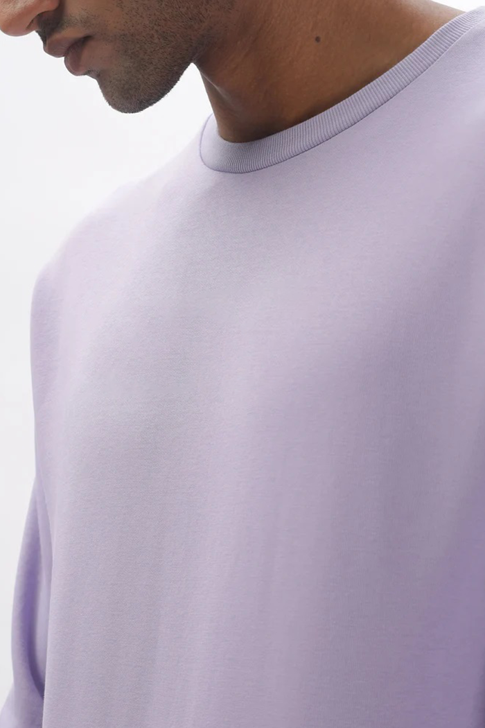 Unisex Solid French Terry Oversized T-shirts LAVENDER