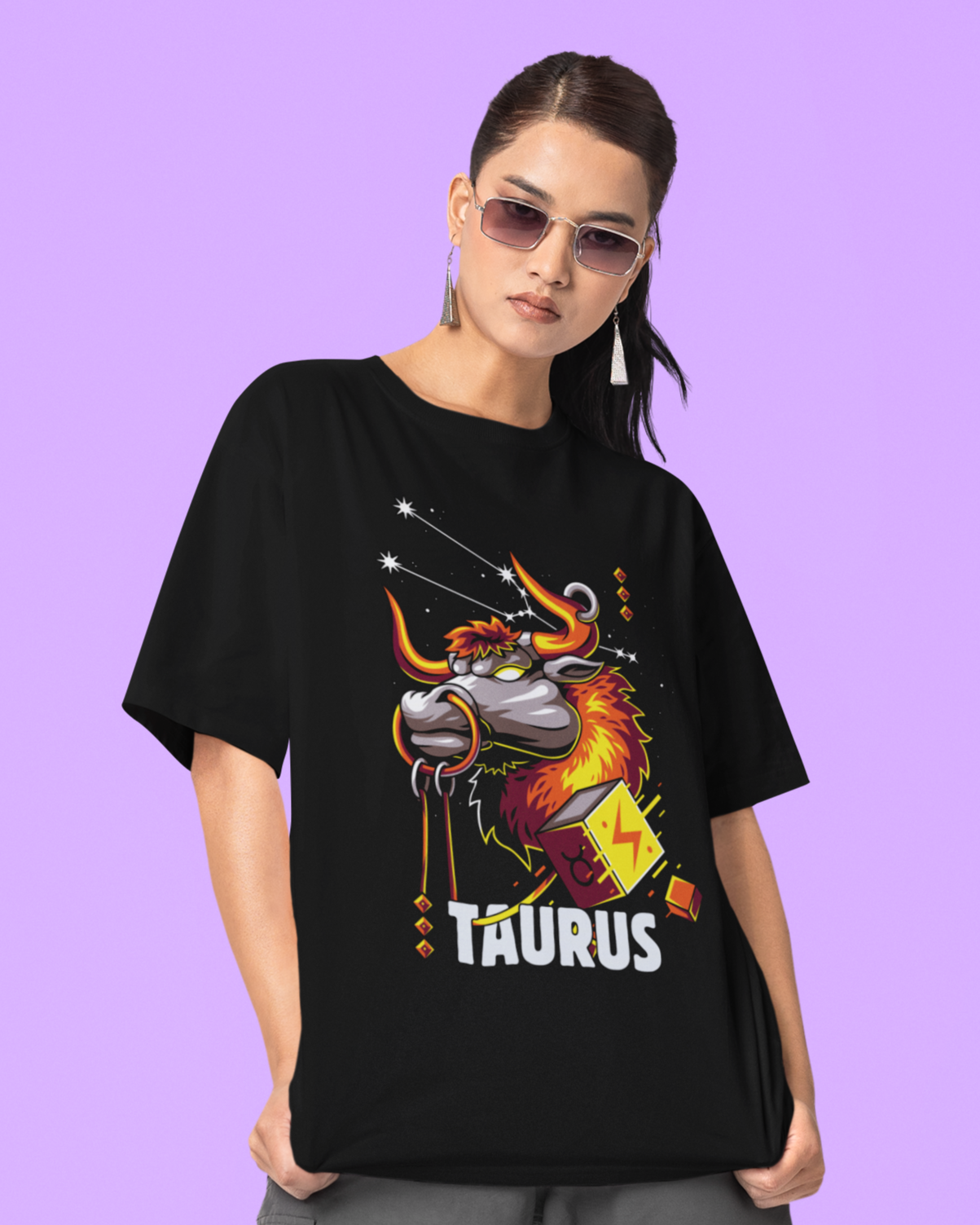 Taurus Zodiac Oversized Unisex T-shirt