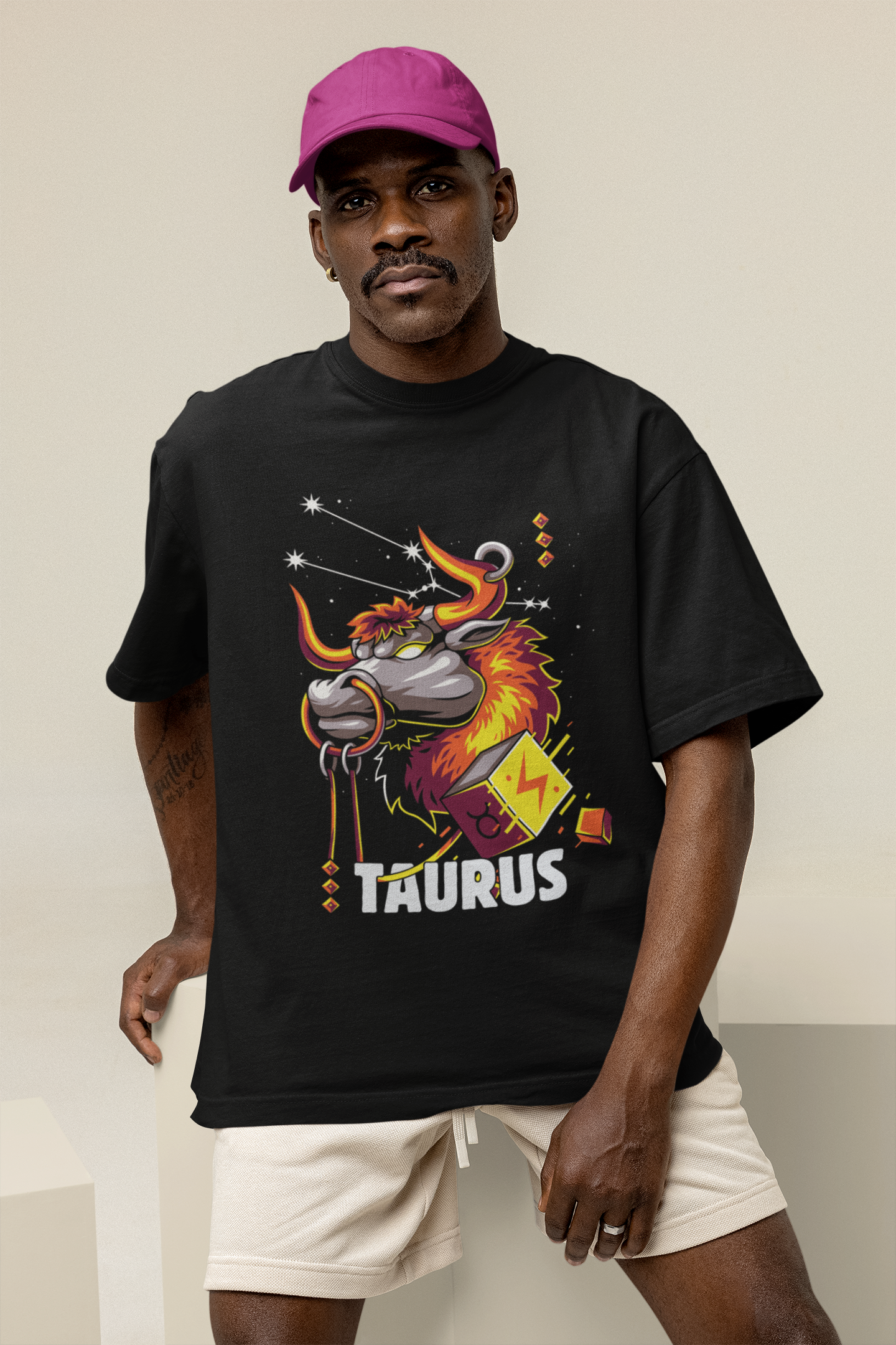 Taurus Zodiac Oversized Unisex T-shirt