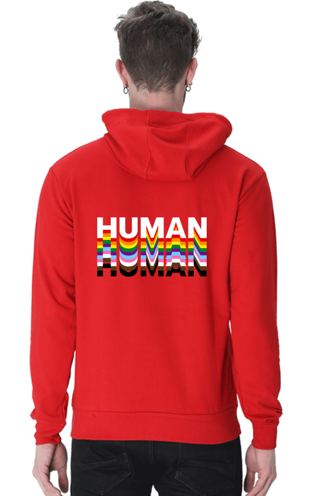 Pride Human Hooded Sweatshirt with Pocket Whale