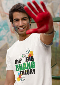 Unisex Round Neck "Big Bhang Theory" Print T-shirt