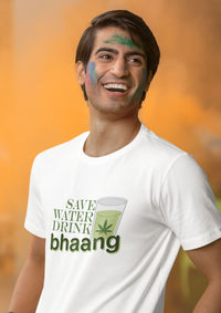 Unisex Round Neck "Bhaang" Print T-shirt