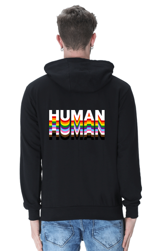 Pride Human Hooded Sweatshirt with Pocket Whale