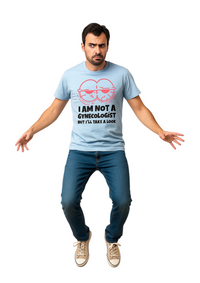 Quack Gynecologist Blue T-shirt for Men & Women