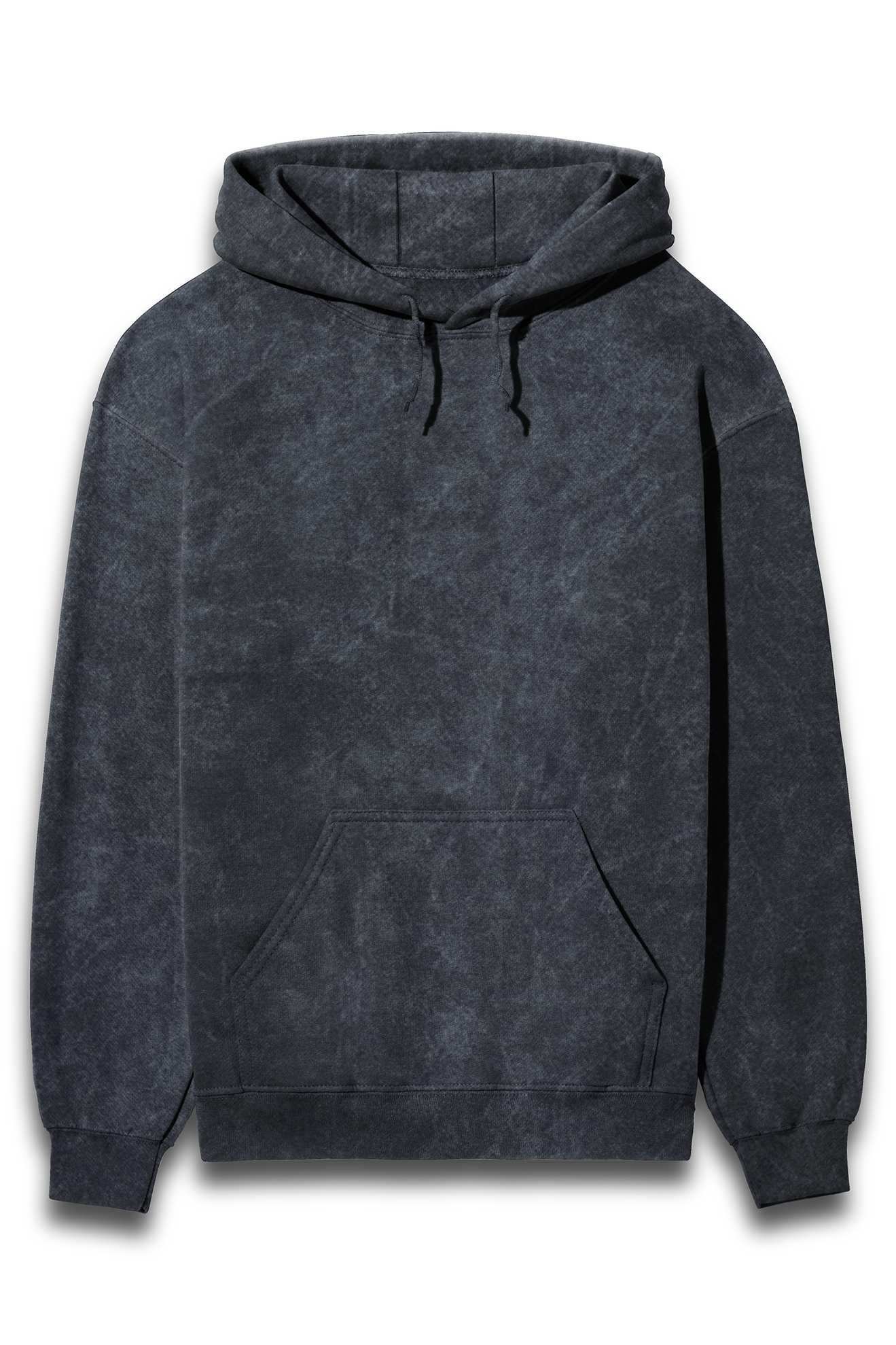 Unisex Acid Wash Hoodie Sweatshirt - Black , Green, Maroon, Navy