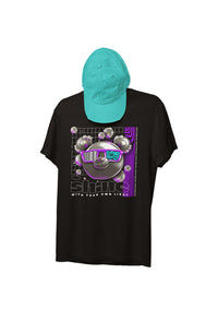 Shine Light Round Neck Classic Fit T-Shirt Unisex Black