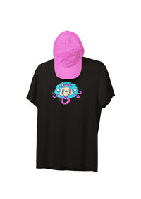 Pet Monster Round Neck Classic Fit T-Shirt Unisex Black