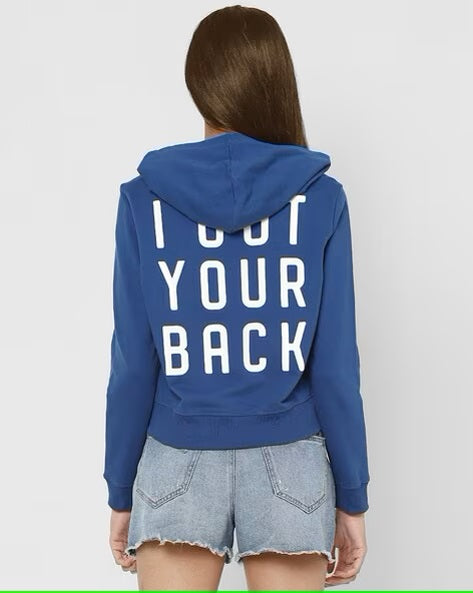 Your Company Zip Hoodie with Your Company Logo or Design - Back Print - Heavyweight