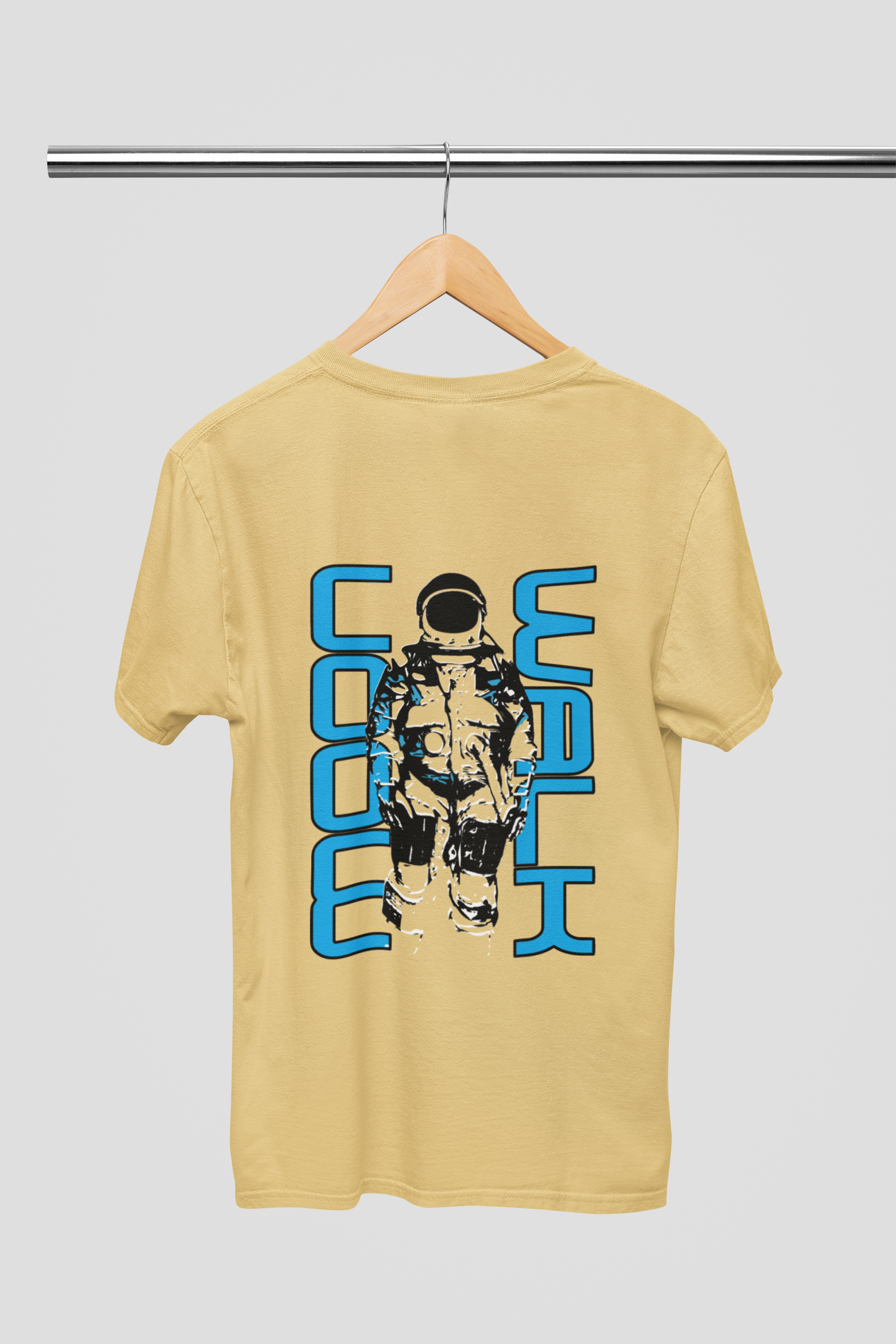 Moon Walk Men's Oversized Round Neck T-shirt