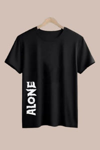 Trendy Black Round Neck T-shirt for Men