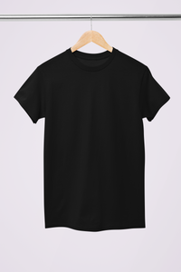 Unisex Solid Black Supima Cotton T-shirt