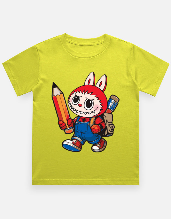 Labubu T-shirt for Kids Boys & Girls Unisex - School Kid