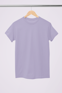 Unisex Solid Lavender Supima Cotton T-shirt