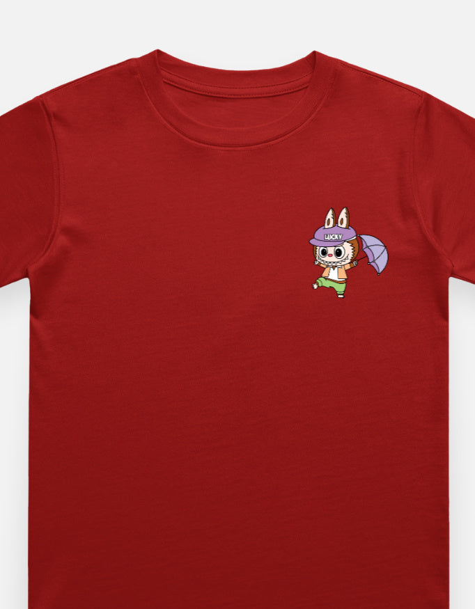 Labubu T-shirt for Kids Boys & Girls Unisex - Rain Dance