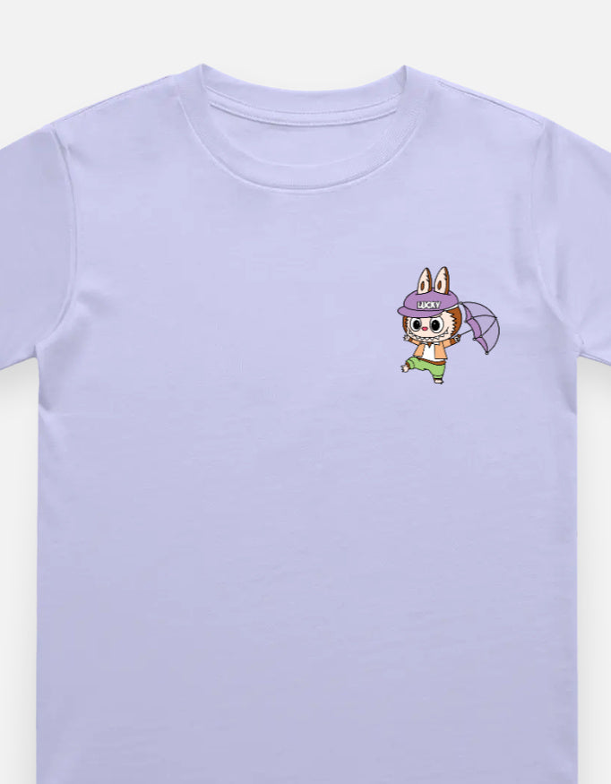 Labubu T-shirt for Kids Boys & Girls Unisex - Rain Dance