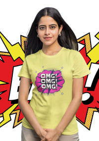 OMG Women's Half Sleeve Summer T-Shirt