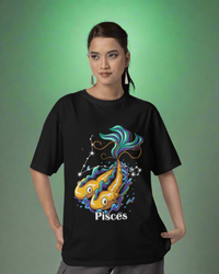 Pisces Zodiac Oversized Unisex T-shirt