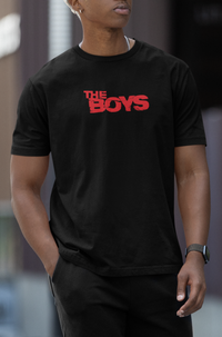 Men's Round Neck The Boys Print T-shirt