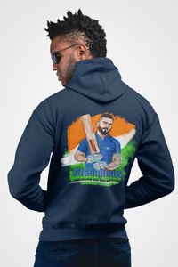 Virat Kolhi Champions Hooded Sweatshirt Navy for Men & Women