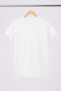 Unisex Solid White Supima Cotton T-shirt