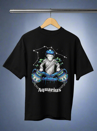 Aquarius Zodiac Oversized Unisex T-shirt