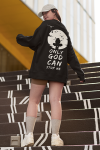 Women's Thick Comfy GOD'S CHILD Black Sweatshirt for Winter