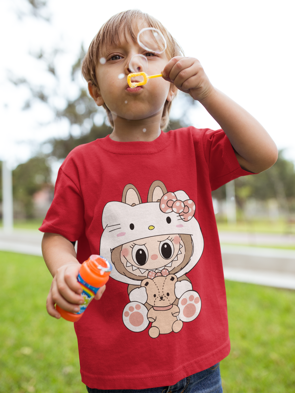 Labubu T-shirt for Kids Boys & Girls Unisex - Labubu Bear