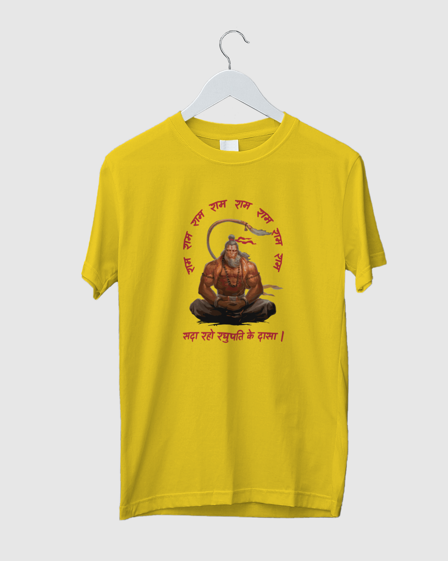 Hanuman Bhakt Men's Round Neck Half Sleeve T-shirt