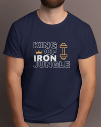 King of Iron Jungle Men's Round Neck Half Sleeve T-shirt