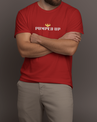 Pumped Up Men's Round Neck Half Sleeve T-shirt