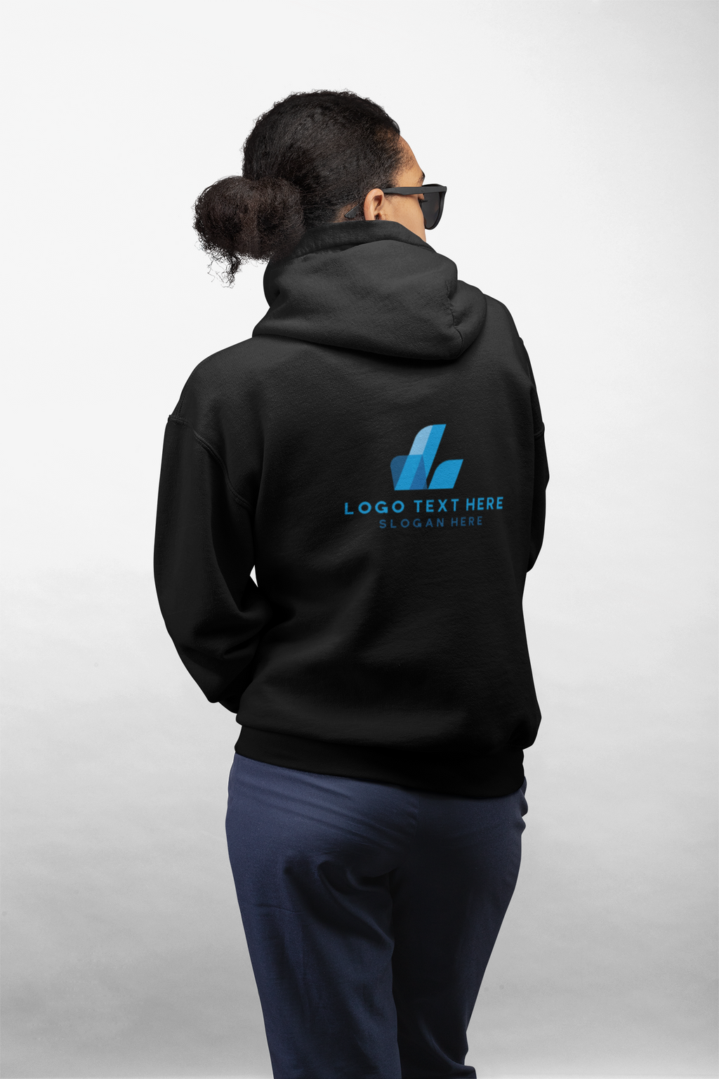 Your Company Zip Hoodie with Your Company Logo or Design - Back Print - Heavyweight