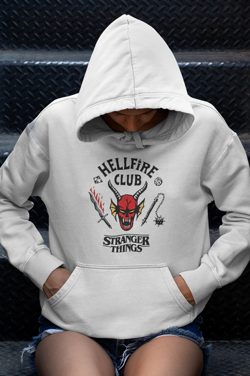 Netflix Hellfire Club Hoodie for Men & Women - White