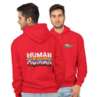 Pride Human Hooded Sweatshirt with Pocket Whale