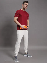 Round Neck T-Shirts for Men Maroon