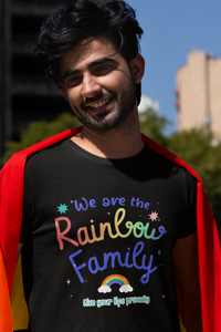 Rainbow Family Pride Round Neck Standard T-Shirt for All Genders