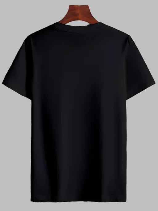 'Never Give Up' Men's Typography Round Neck T-shirt