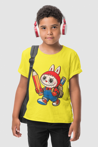 Labubu T-shirt for Kids Boys & Girls Unisex - School Kid