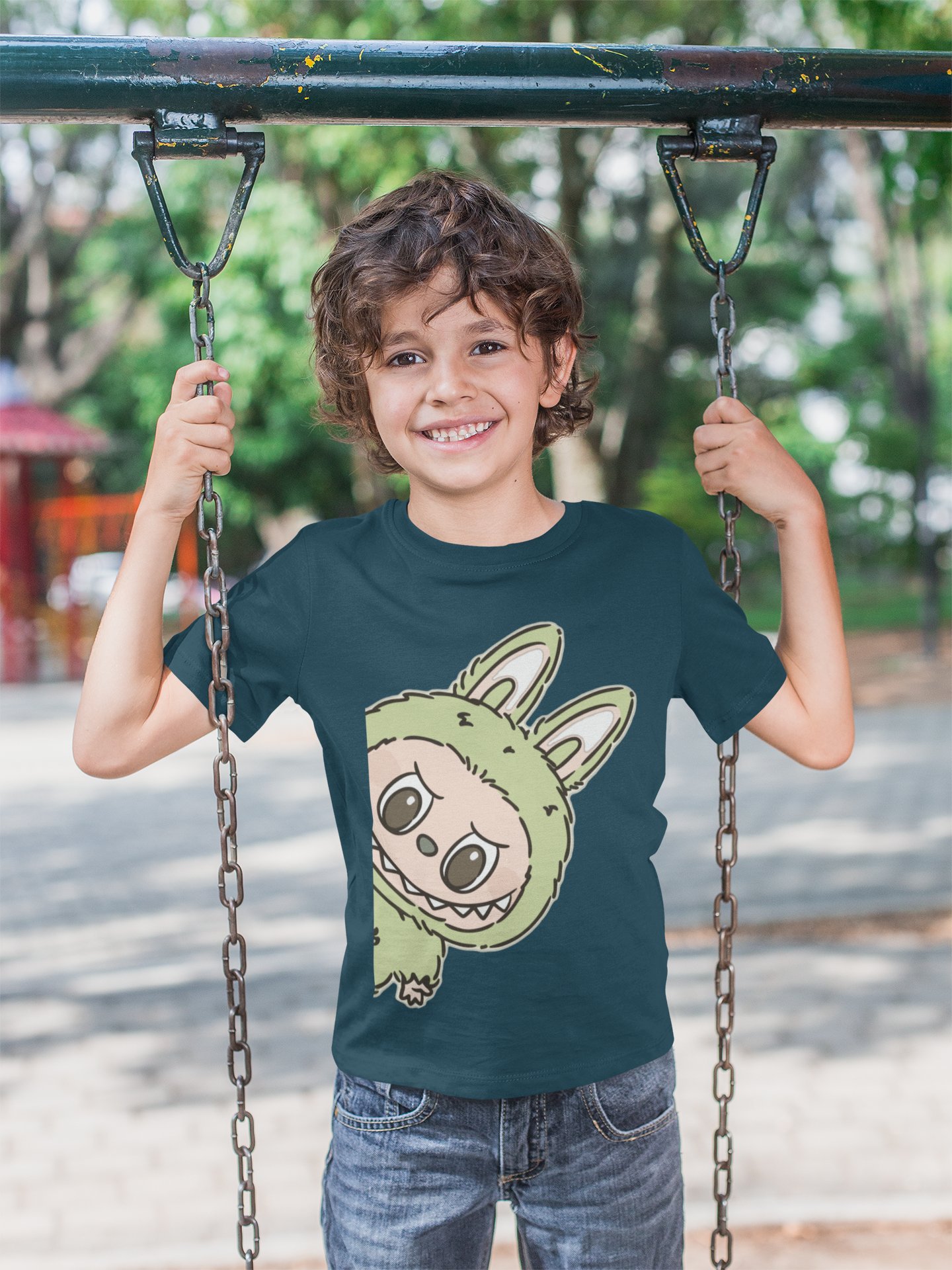 Labubu T-shirt for Kids Boys & Girls Unisex - Peekaboo
