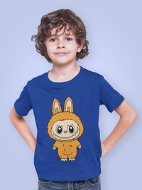 Labubu T-shirt for Kids Boys & Girls Unisex - Orange Monster