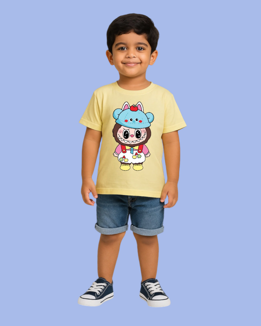Labubu T-shirt for Kids Boys & Girls Unisex - School Boy